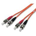 Fiberpatch 50/125 ST-ST -  1,0 m LSZH Multimode Duplex OM2 Orange